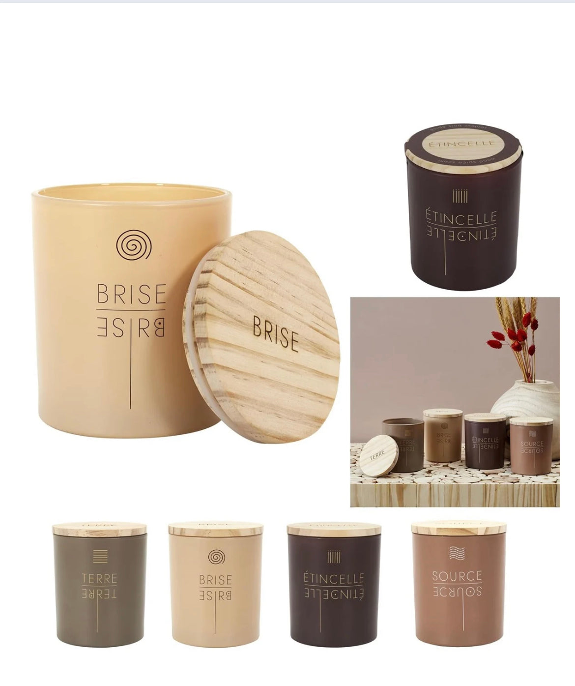 Geurkaars 4 ELEMENTS BOIS