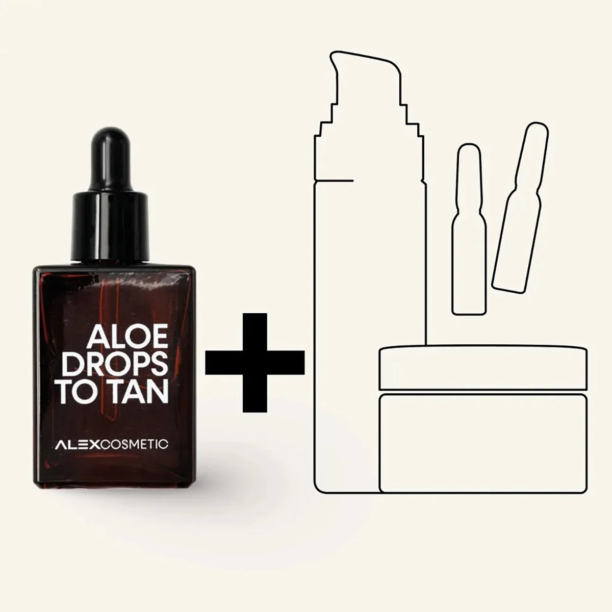 Aloe drops to tan