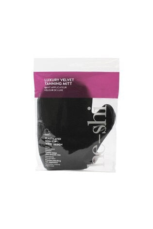 Luxury velvet tanning mitt